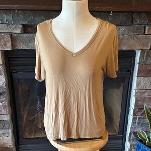 American Eagle Outfitters Tan Short Sleeve Relaxed T-Shirt size XS